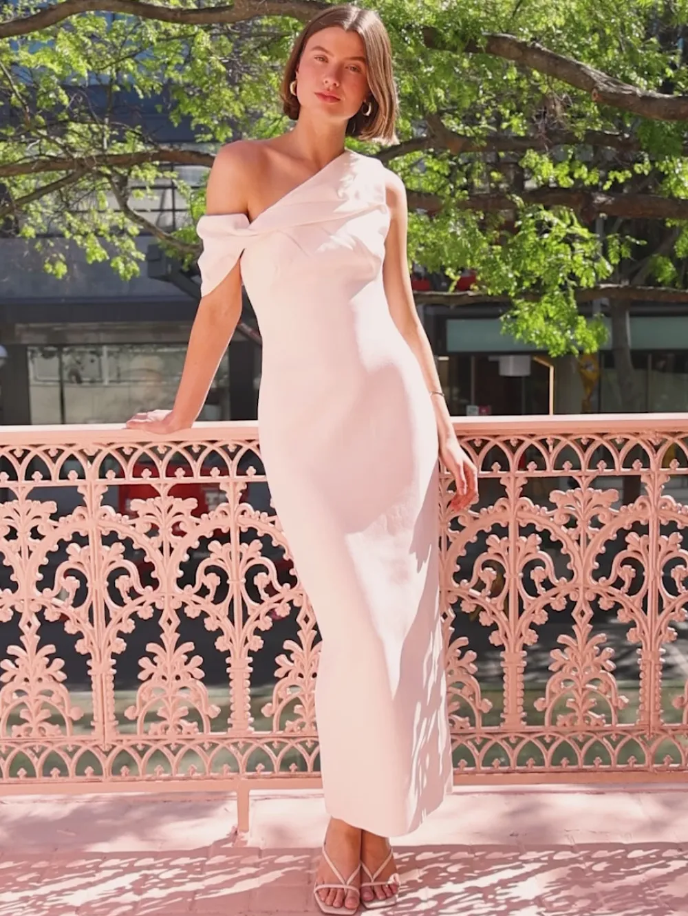 Acler Williamston Midi Dress in^ White Edit | Bride To Be