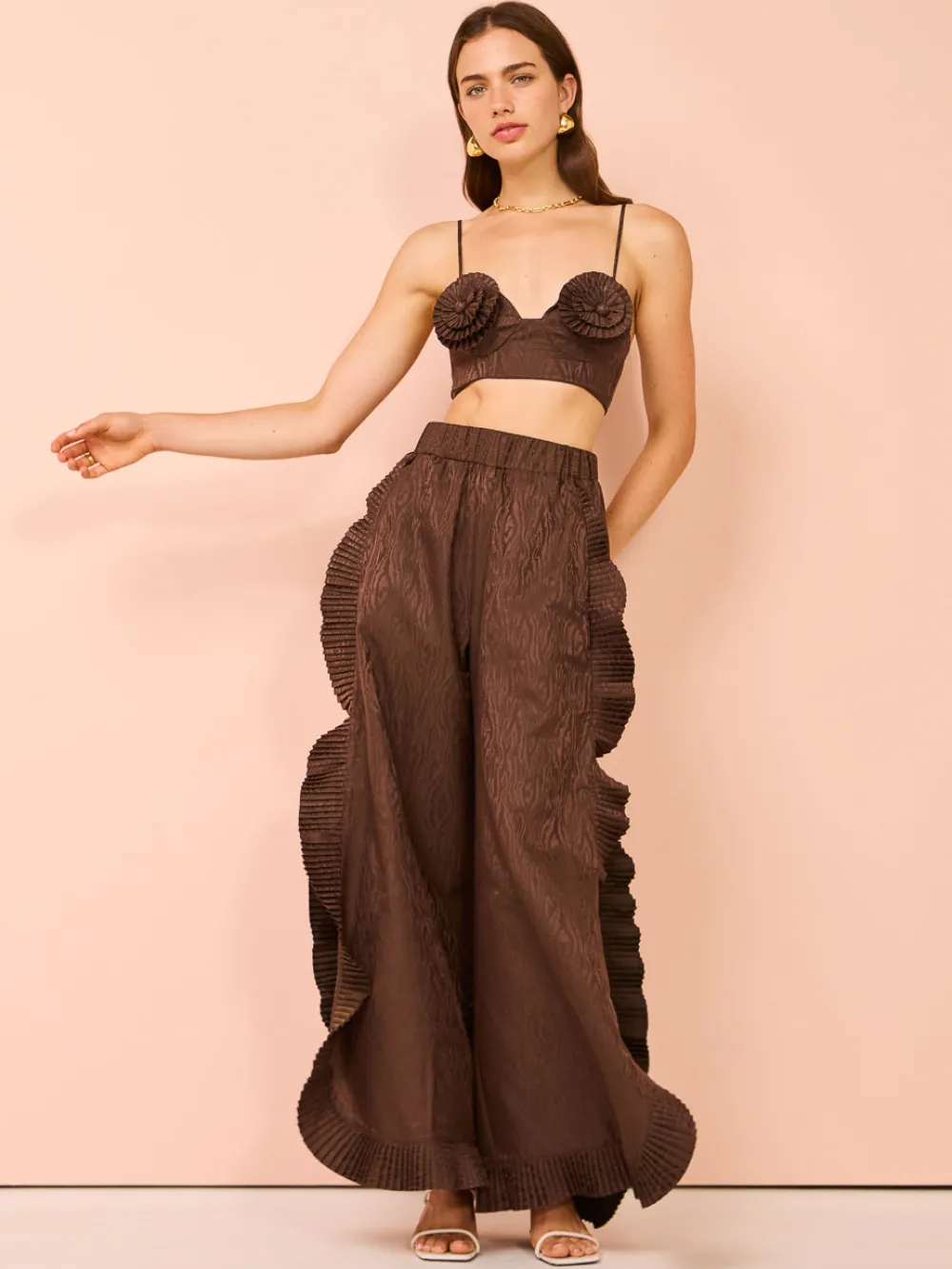 Alemais Helix Crop Top in^ Party