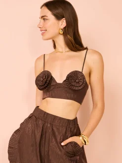 Alemais Helix Crop Top in^ Party