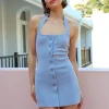 Bec and Bridge Bec & Bridge Ilora Knit Halter Mini Dress in^ Mini