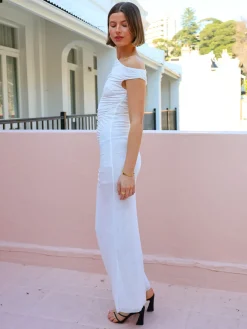 Bec and Bridge Bec & Bridge Sania Asym Dress in^ White Edit | Midi