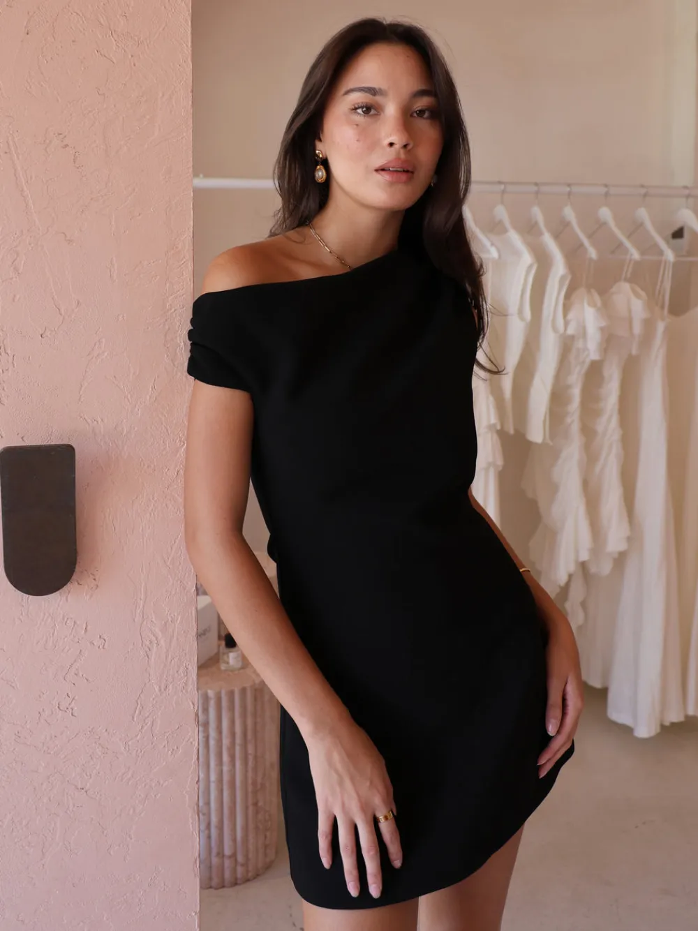 By Nicola Aurelie Mini Dress in^ Formal | Black Tie