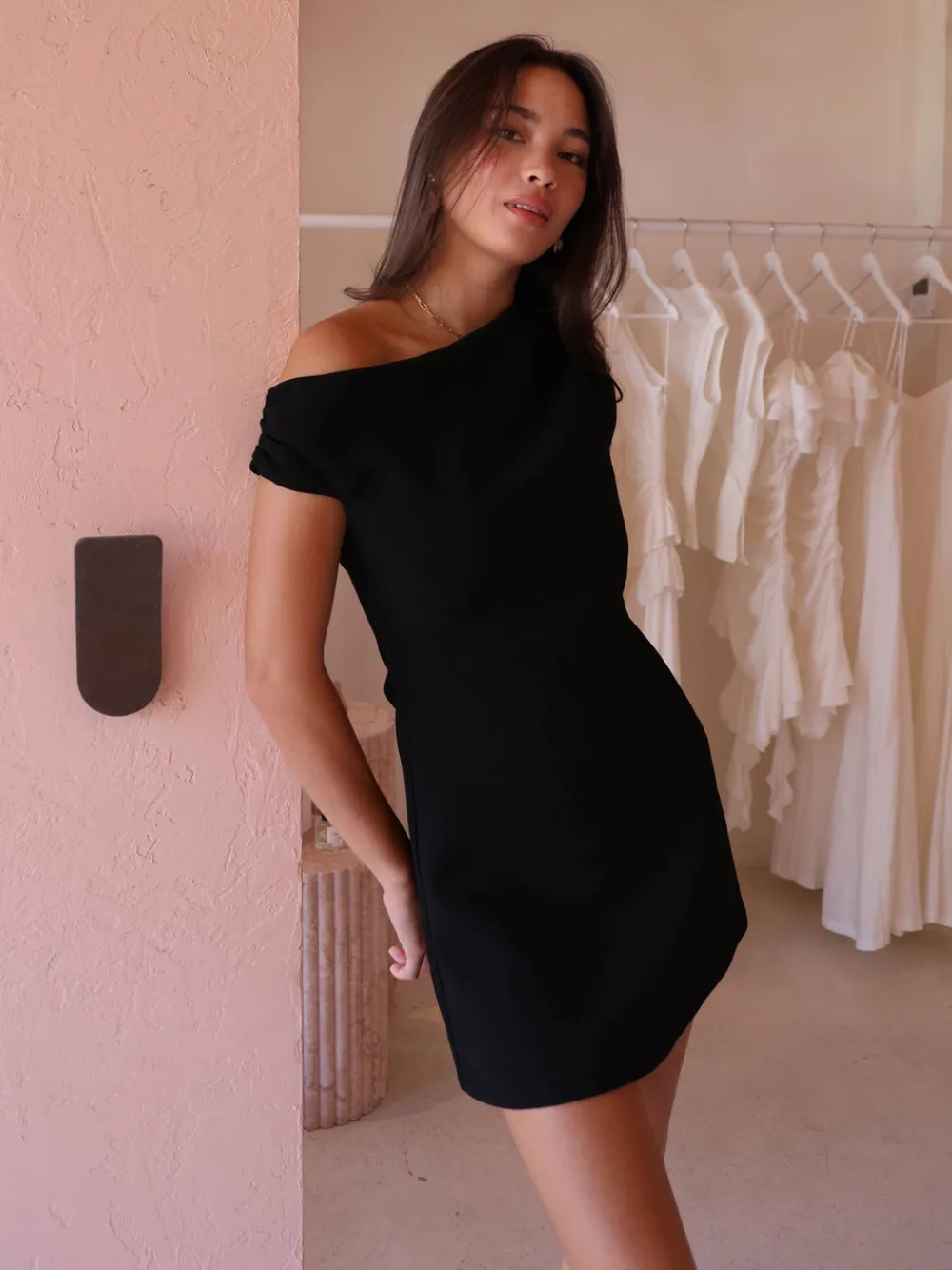By Nicola Aurelie Mini Dress in^ Formal | Black Tie