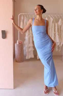 By Nicola Bay Gathered Maxi Dress in^ Party | Wedding Guest