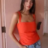 By Nicola Bay Gathered Top in^ Party
