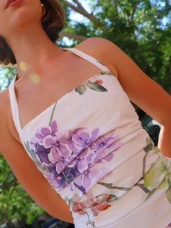 By Nicola Bay Halter Neck Gathered Dress in^ Party | Wedding Guest
