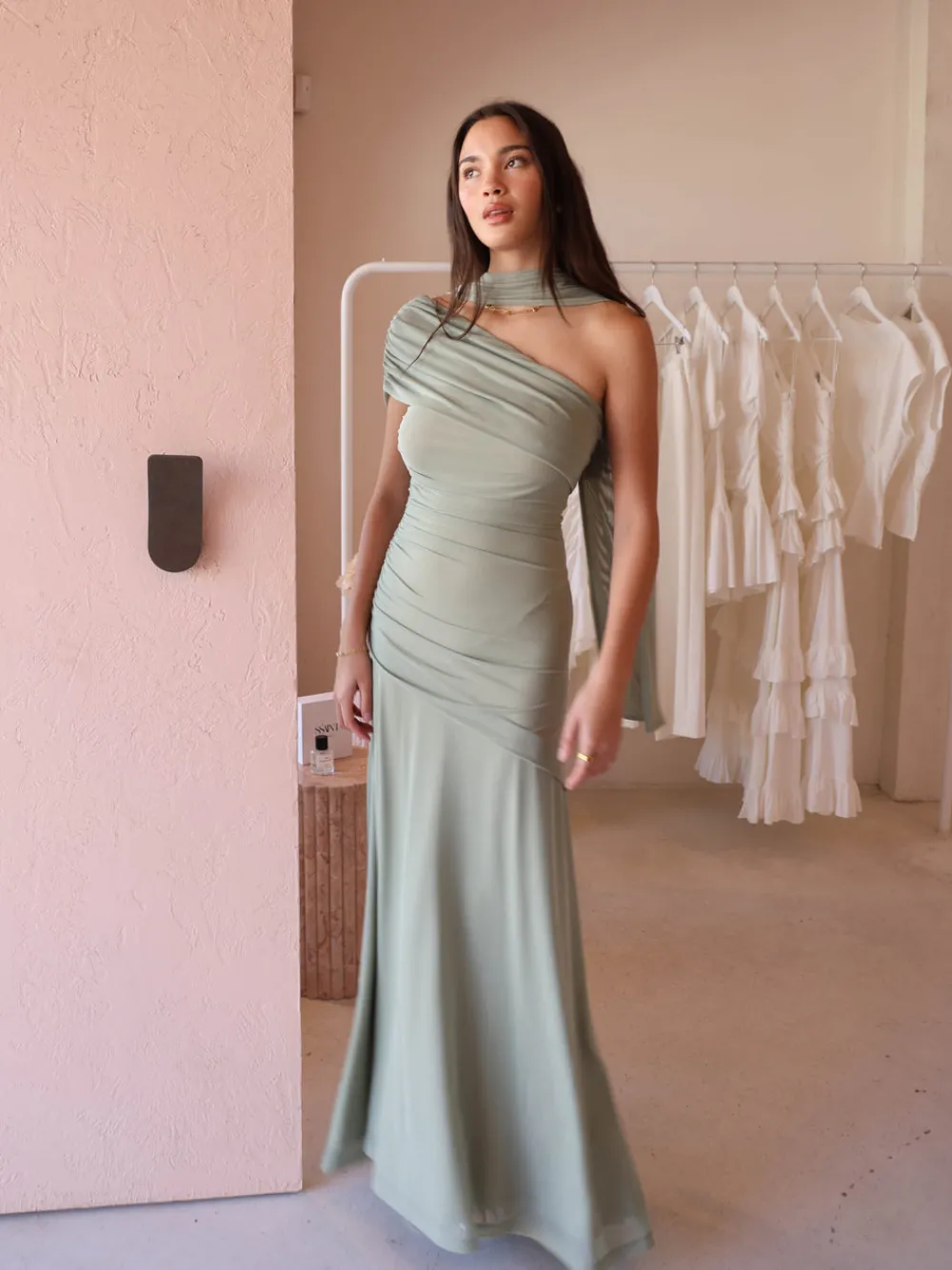 By Nicola Fiesta Off Shoulder Maxi Dress in^ Bridesmaid | Formal