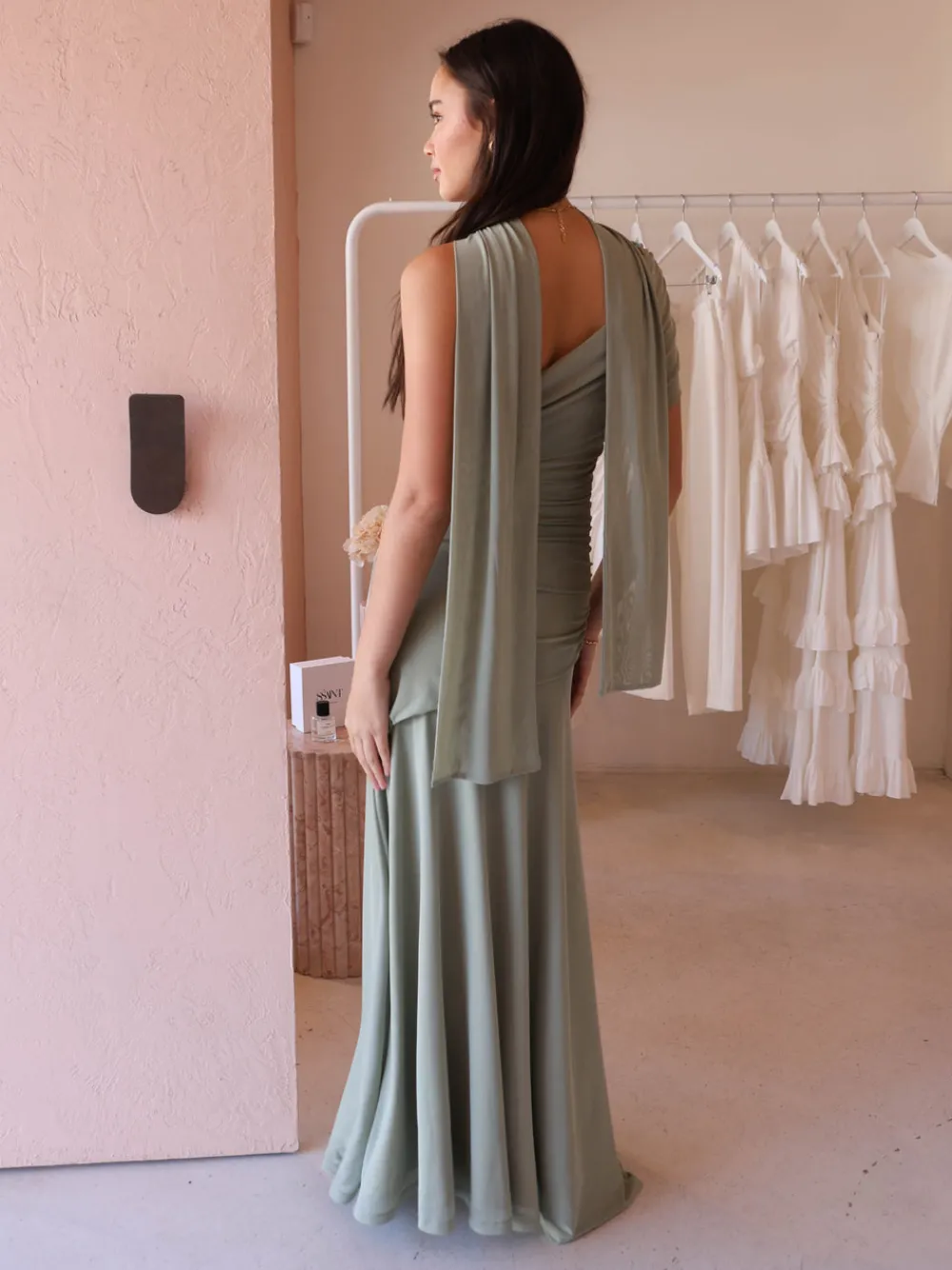 By Nicola Fiesta Off Shoulder Maxi Dress in^ Bridesmaid | Formal