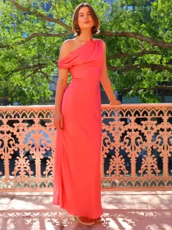 By Nicola Hailey One Shoulder Maxi Dress in^ Formal | Black Tie