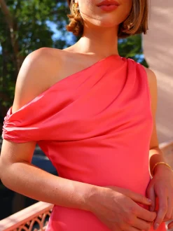 By Nicola Hailey One Shoulder Maxi Dress in^ Formal | Black Tie