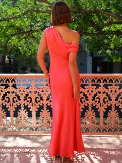 By Nicola Hailey One Shoulder Maxi Dress in^ Formal | Black Tie