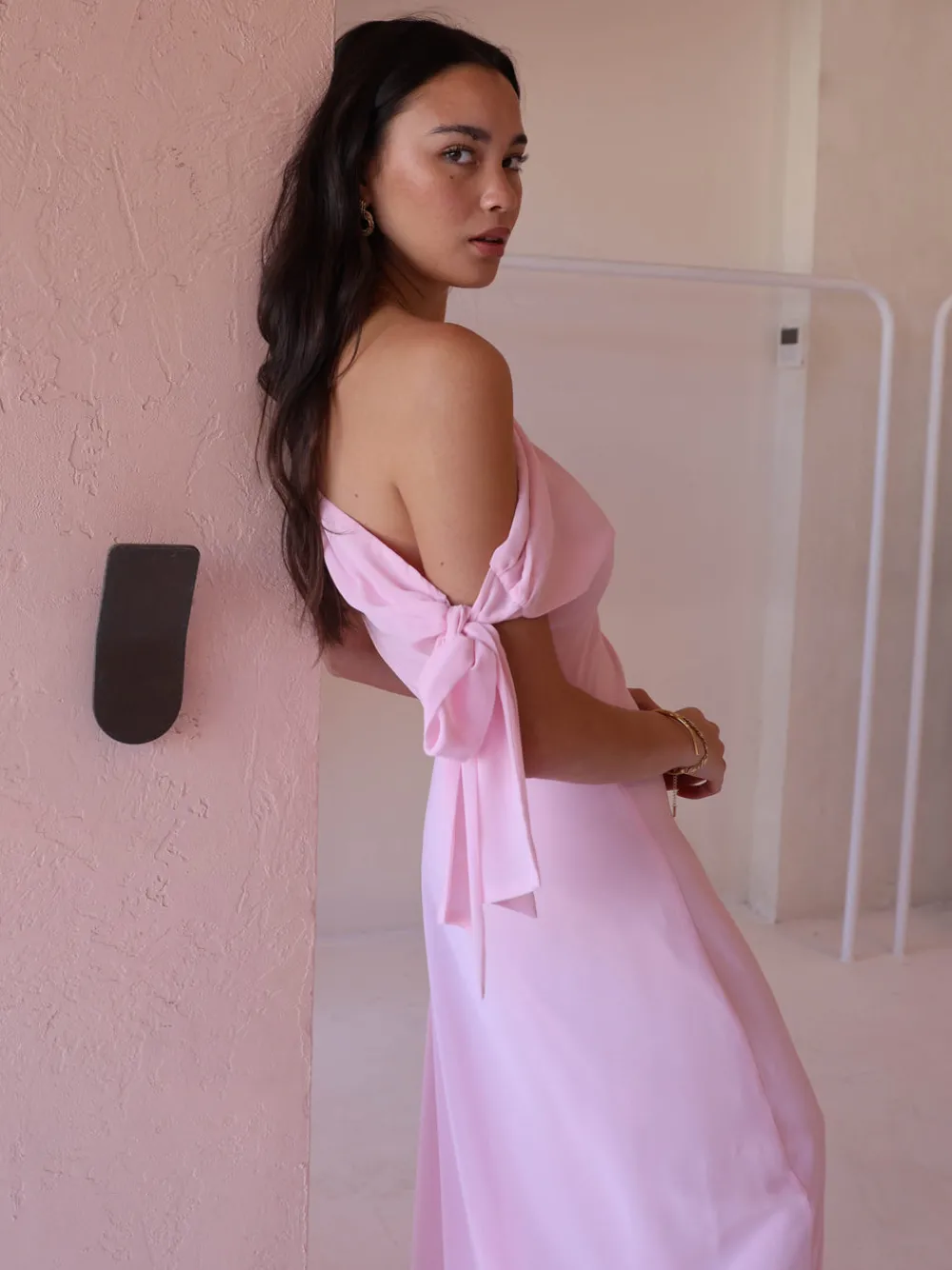 By Nicola Hayley Tie Dress in^ Black Tie | Wedding Guest