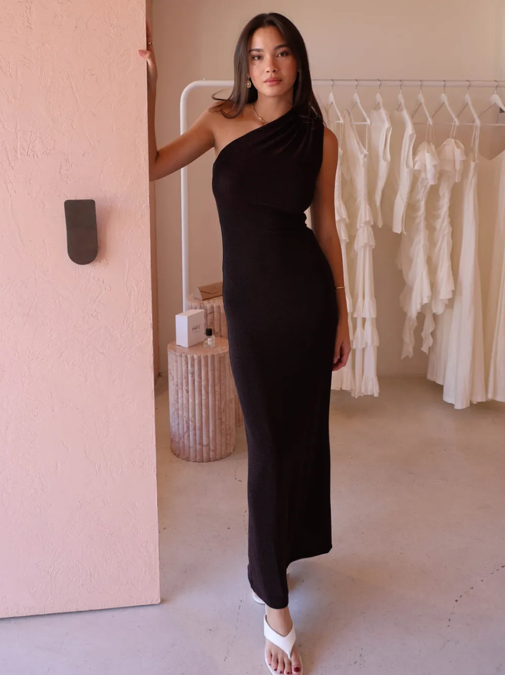 By Nicola Ines Asymmetric Sleeveless Dress in^ Bridesmaid | Party