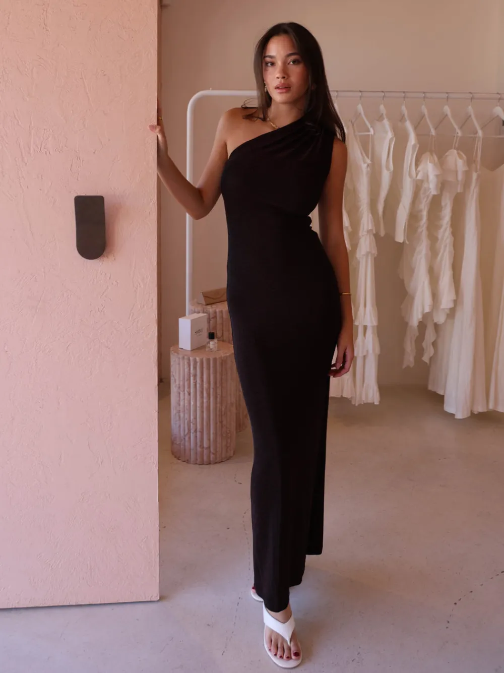 By Nicola Ines Asymmetric Sleeveless Dress in^ Bridesmaid | Party