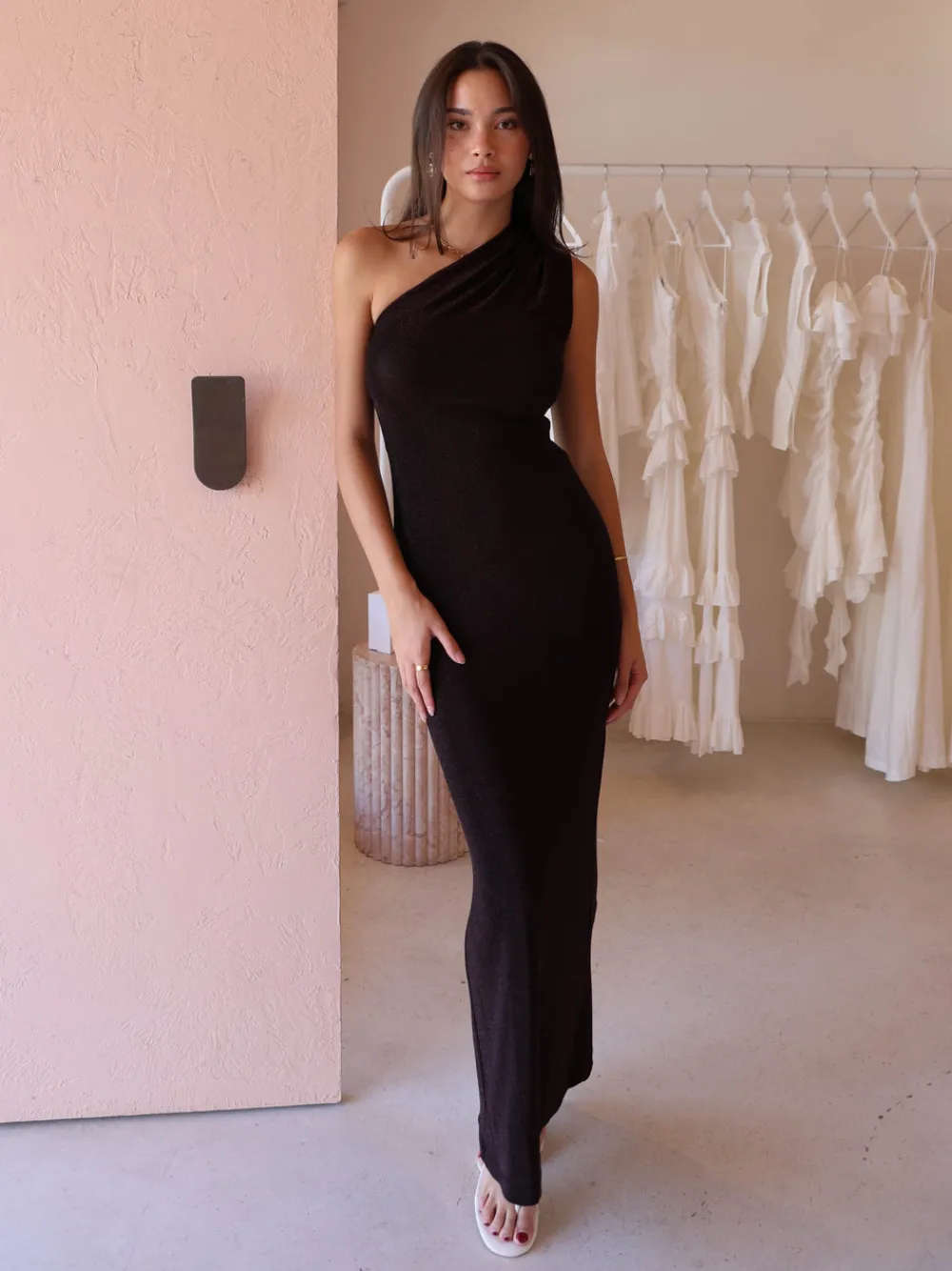 By Nicola Ines Asymmetric Sleeveless Dress in^ Bridesmaid | Party