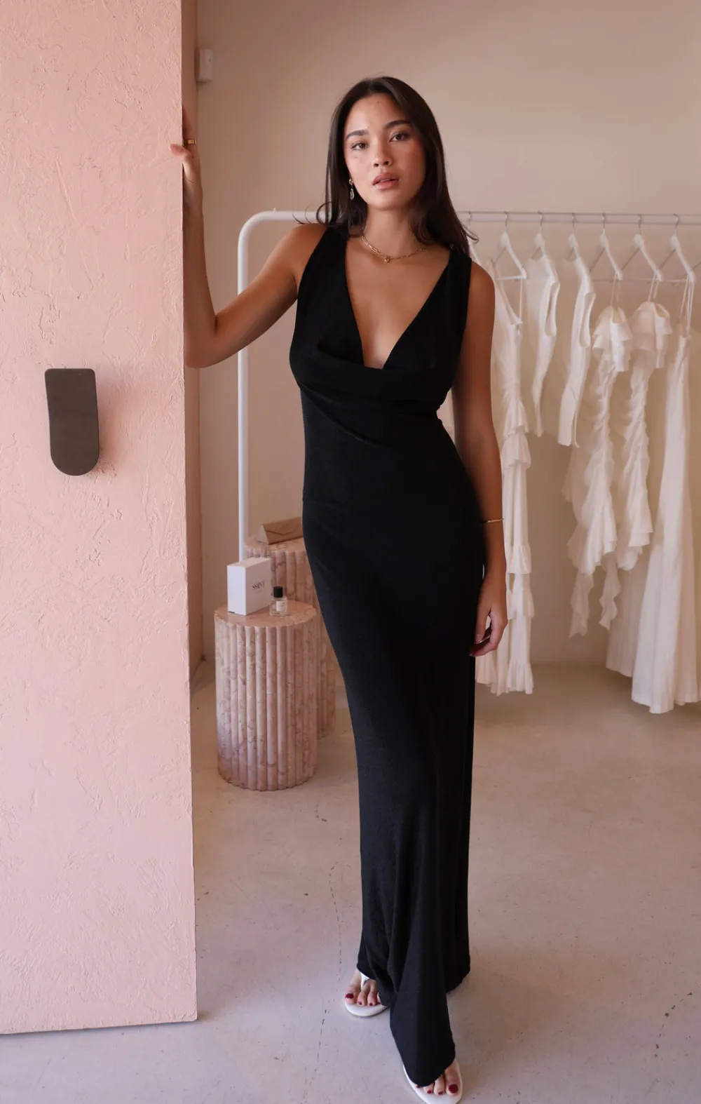 By Nicola Matisse Reversible Cowl Neck Dress in^ Bridesmaid | Party