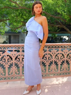 By Nicola Maya Maxi Bubble Frill Dress in^ Bridesmaid | Formal
