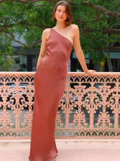 By Nicola Remy Open Back Maxi Dress in^ Bump Friendly | Bridesmaid