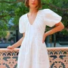 By Nicola Sea Loving S/S Mini Dress in^ White Edit | Mini