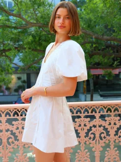 By Nicola Sea Loving S/S Mini Dress in^ White Edit | Mini