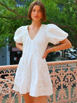 By Nicola Sea Loving S/S Mini Dress in^ White Edit | Mini