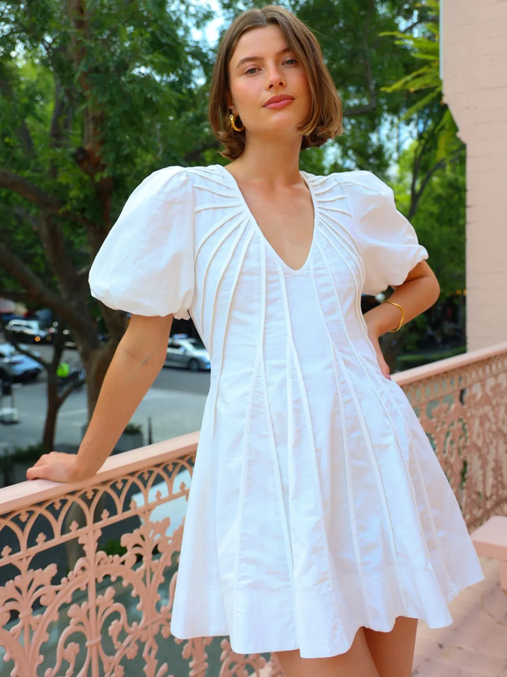 By Nicola Sea Loving S/S Mini Dress in^ White Edit | Mini