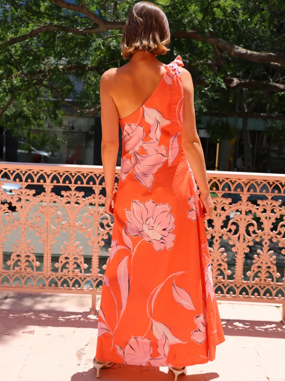 By Nicola Sorrento One Shoulder Relaxed Maxi Dress in^ Bump Friendly | Party