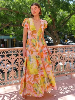 By Nicola S/S Wavy Maxi Dress in^ Party | Wedding Guest