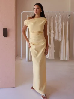 By Nicola Vivian Crepe Maxi Dress in^ Bridesmaid | Bride To Be