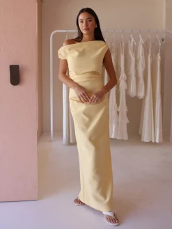 By Nicola Vivian Crepe Maxi Dress in^ Bridesmaid | Bride To Be