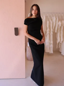 By Nicola Vivian Crepe Maxi Dress in^ Bridesmaid | Party