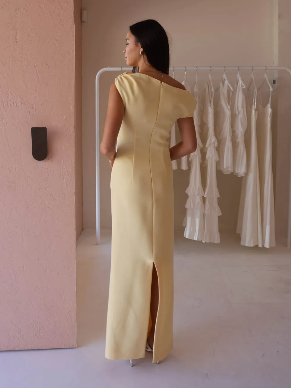 By Nicola Vivian Crepe Maxi Dress in^ Bridesmaid | Bride To Be