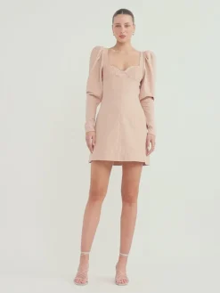 Clea Leyla Embroidered Mini Dress in^ Mini