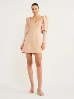 Clea Leyla Embroidered Mini Dress in^ Mini
