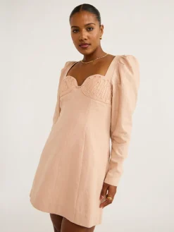 Clea Leyla Embroidered Mini Dress in^ Mini