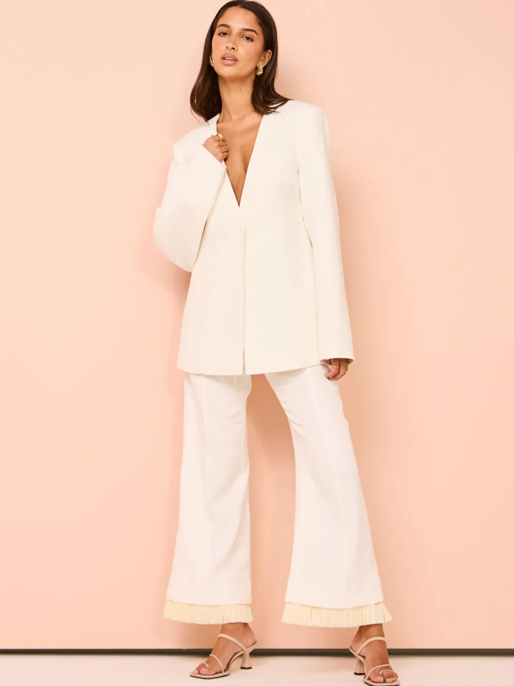 Clea Park Trouser in^ Bride To Be