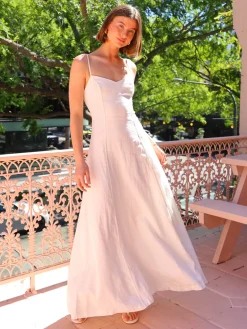 Hansen and Gretel Hansen & Gretel Pepper Maxi Dress in^ White Edit | Midi