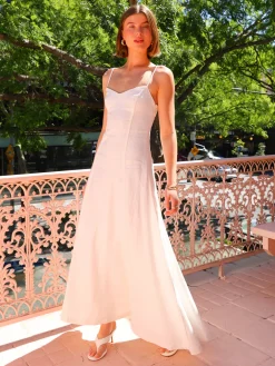 Hansen and Gretel Hansen & Gretel Pepper Maxi Dress in^ White Edit | Midi