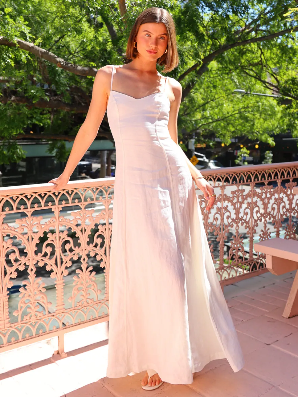 Hansen and Gretel Hansen & Gretel Pepper Maxi Dress in^ White Edit | Midi