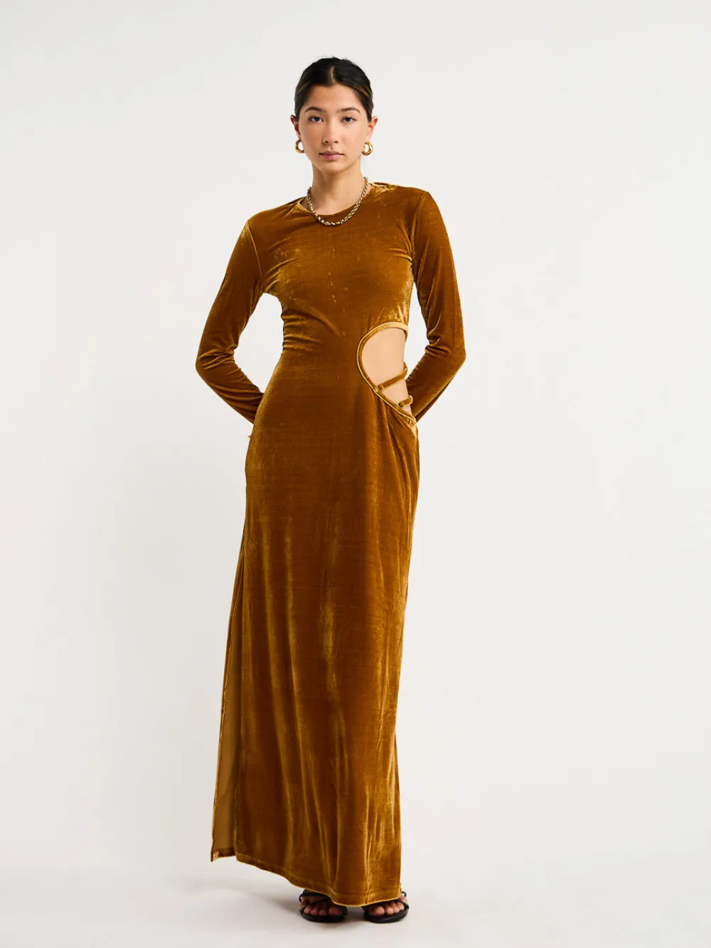 Hansen and Gretel Cortina Velvet Maxi Dress in^ Midi | Maxi & Gown