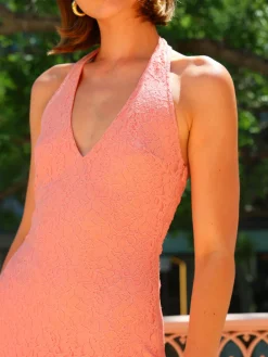 Issy Halter Lace Maxi Dress in^ Bridesmaid | Party