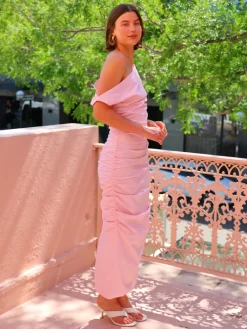 Issy One Shoulder Midi Dress in^ Bridesmaid | Midi