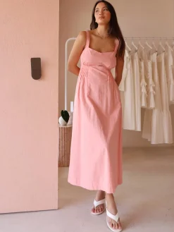 Mon Renn Sunlight Midi Dress in^ Bump Friendly | Midi