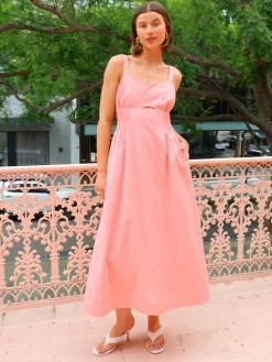 Mon Renn Sunlight Midi Dress in^ Bump Friendly | Midi