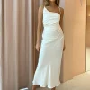 Shona Joy La Lune Asymmetrical Midi Dress in^ Bridesmaid