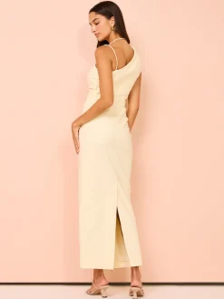 Shona Joy Lani Asymmetrical Gathered Midi Dress in^ Bridesmaid | Midi