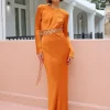 Shona Joy Sofia Lace Up Maxi Dress in^ Formal | Midi