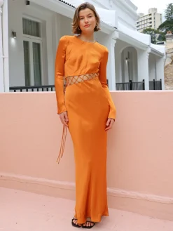 Shona Joy Sofia Lace Up Maxi Dress in^ Formal | Midi