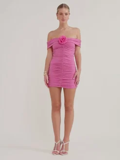 Sofia The Label Talulla Off Shoulder Mini Dress in^ Mini