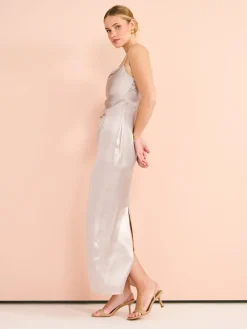 Suboo Millenia Cowl Neck Twist Strappy Maxi Dress in^ Party | Midi